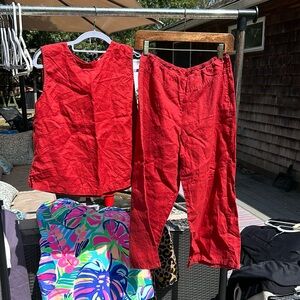 Eileen fisher linen set